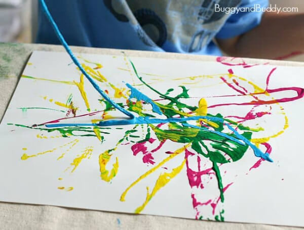 Yarn Painting: Fun Activity For Kids Kindergarten Art & Craft Projects