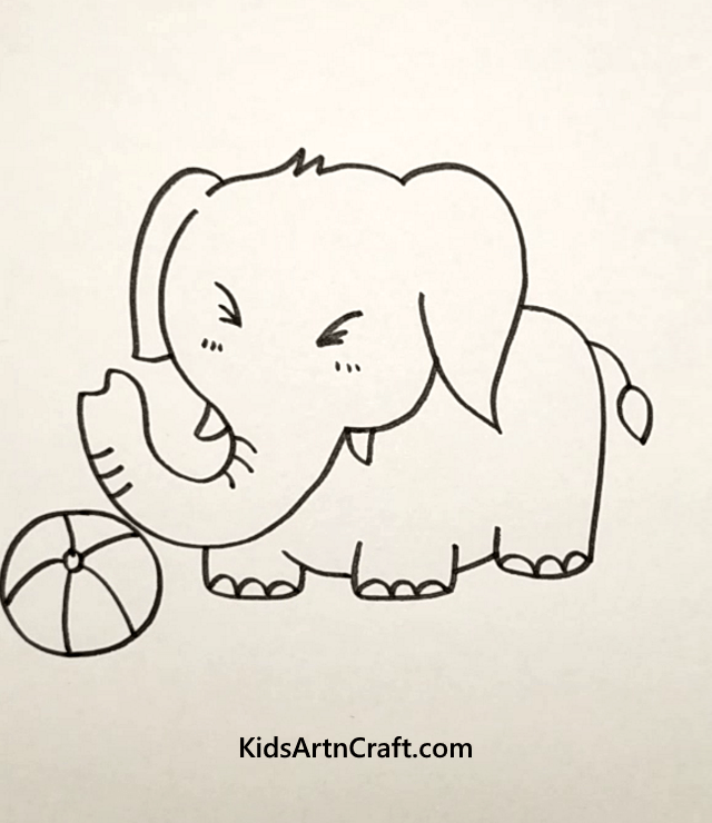 The Baby Elephant Let's Color 'em Out!