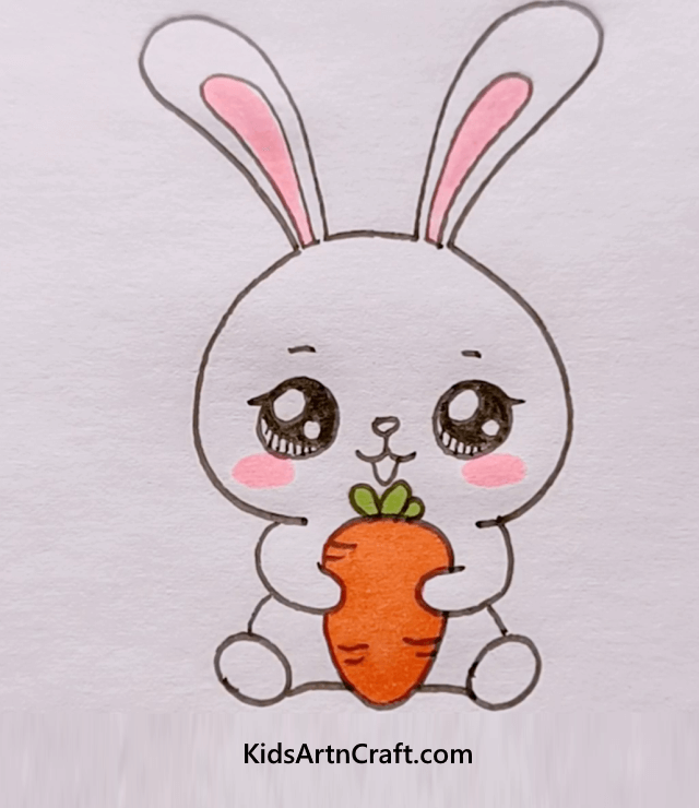 Emotional Bunny And Carrot