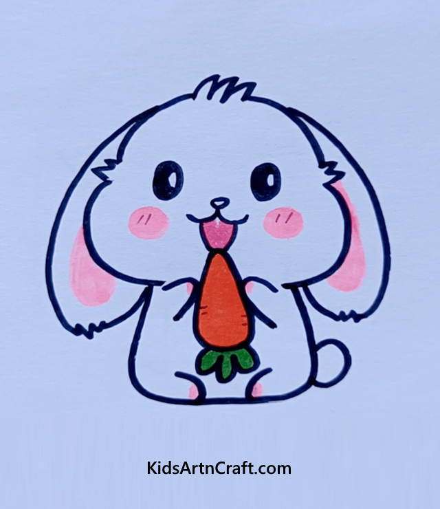 Easy Animal Drawings For Kids And Beginners Simple Bunny Sketch