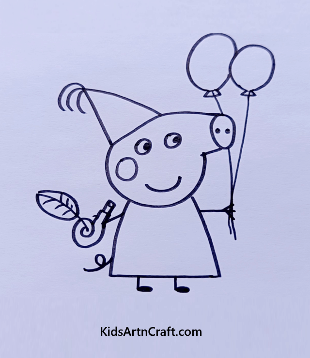 Easy Animal Drawings For Kids And Beginners Peppa's Party