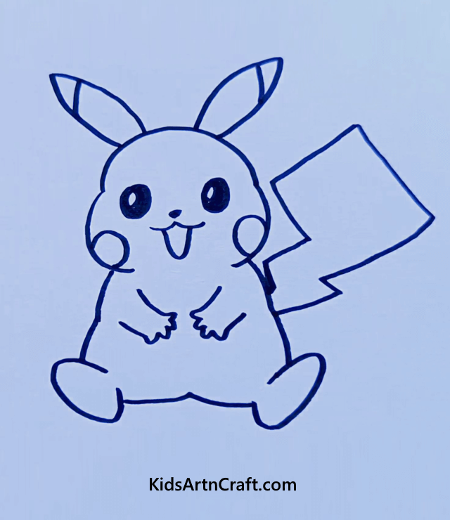 Easy Animal Drawings For Kids And Beginners Pickachu!