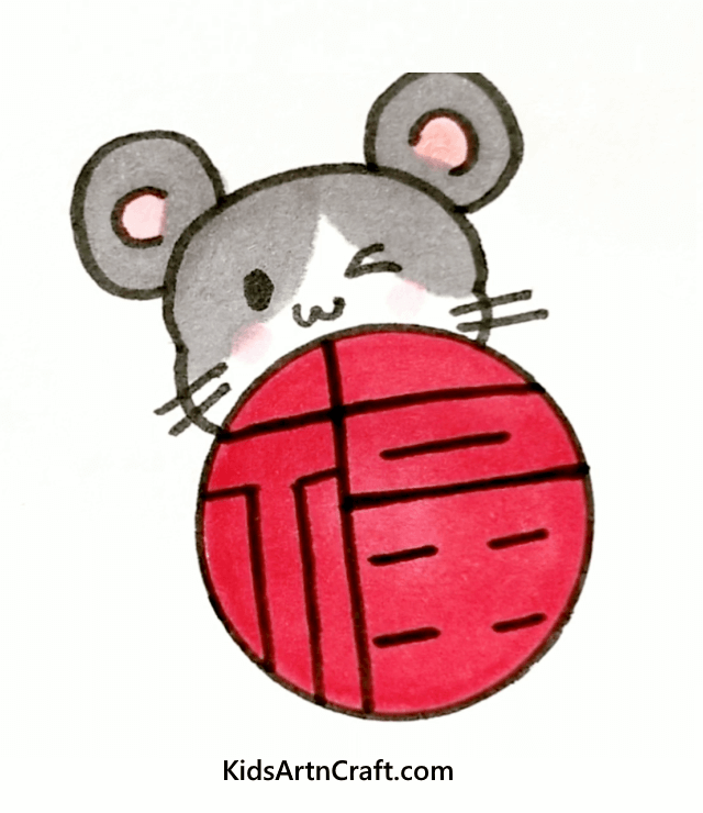 Easy Animal Drawings For Kids And Beginners Rat and Ball