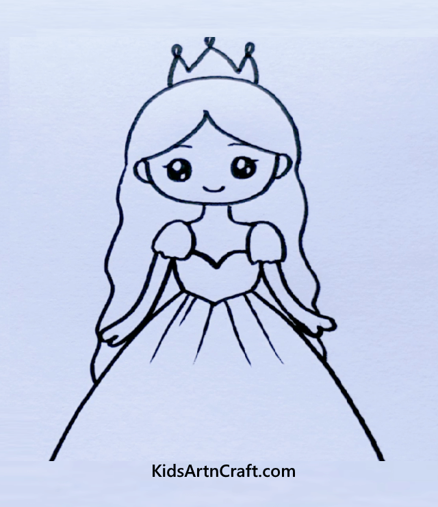 Girl in Different Role - Easy Drawings for Kids Princess