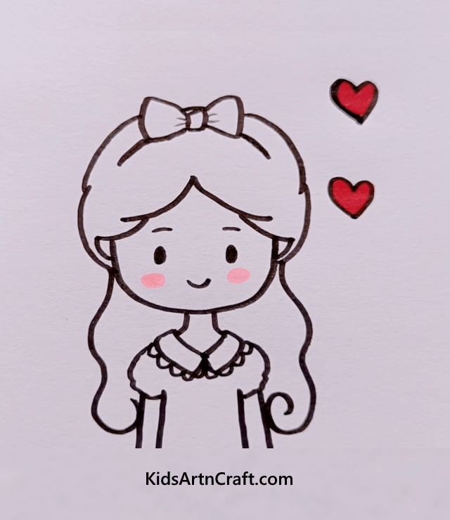 Girl in Different Role - Easy Drawings for Kids Cute Baby Girl