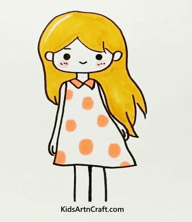 How to Draw Cute Doll, Easy Drawings Step by Step - YouTube