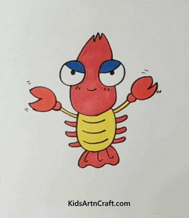 Quick Lobster Animal Drawing & Sketches For Kids