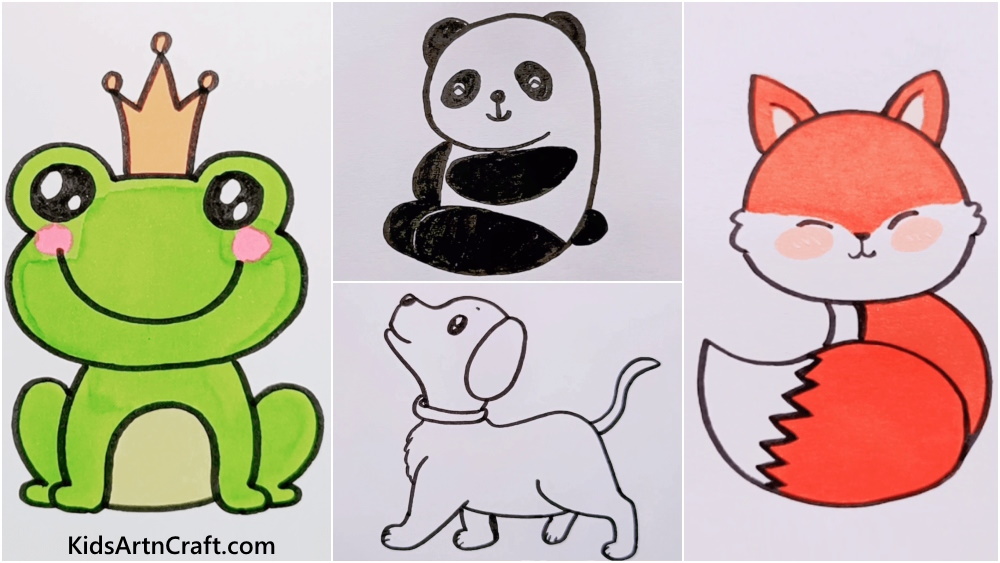 Forest & Farm Animal Drawing Ideas For Kids - Kids Art & Craft