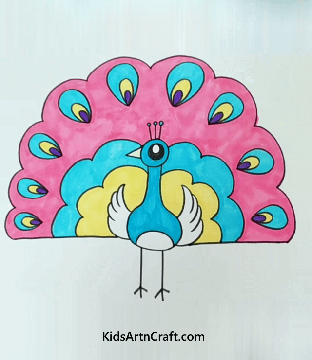 Very Creative And Skillful Drawing For Kids Peacock from Another Dimension