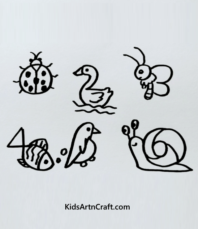  70 Easy Drawings for Kids to Practice