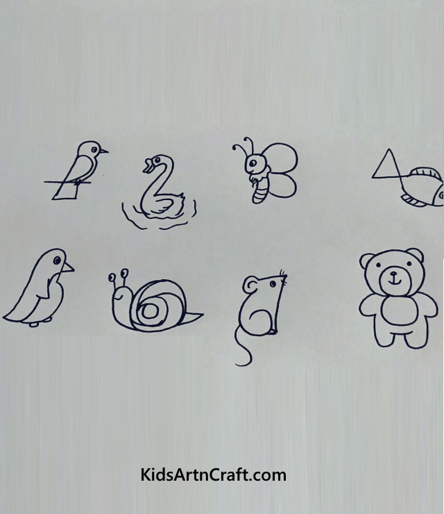 Try These Creative Ways Of Learning For Kids Adorable Drawings Of Birds & Animals