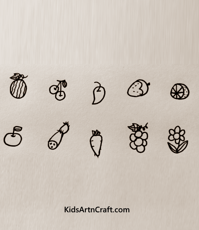 Try These Creative Ways Of Learning For Kids Variety Of Food Items & A Flower