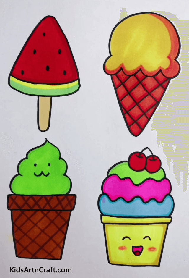 I Love Icecream! Explore And Learn New Things By Drawing Them