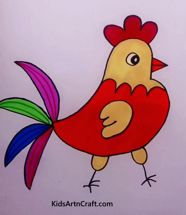 Kid's Drawing: Show Some Love To Animals Hen