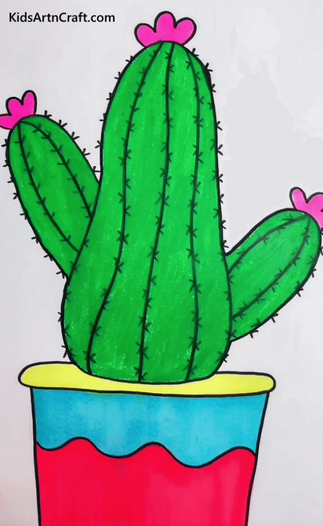 Handy Palm Drawing Ideas For Kids Cactus Drawing
