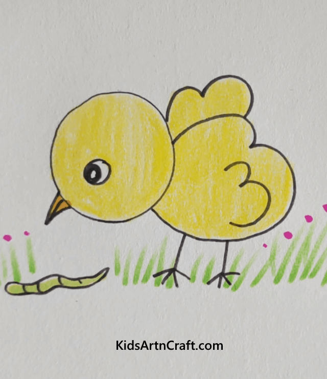 Cute Chick Drawing
