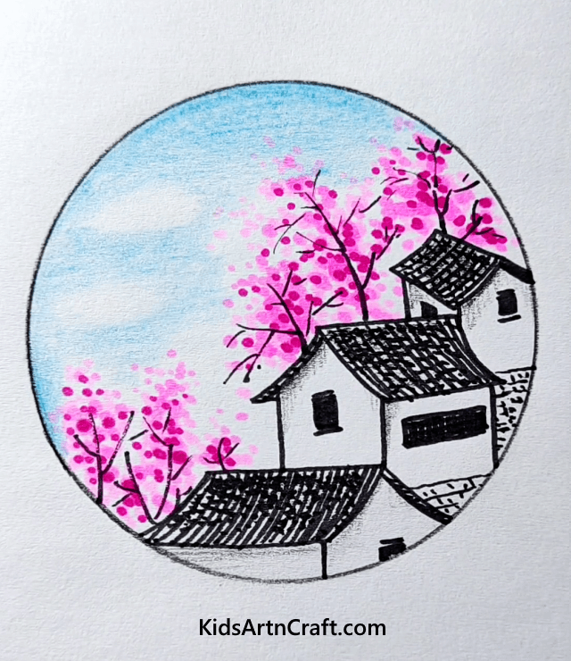 Learn The Art Of Drawings Small Beautiful Things Beautiful Homes with Trees