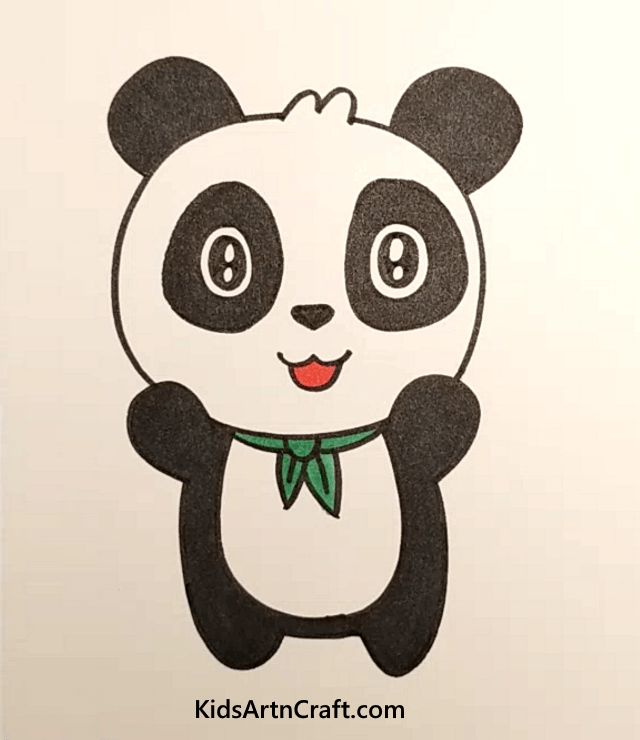 Easy & Cute Animal Drawing For Kids Baby Panda