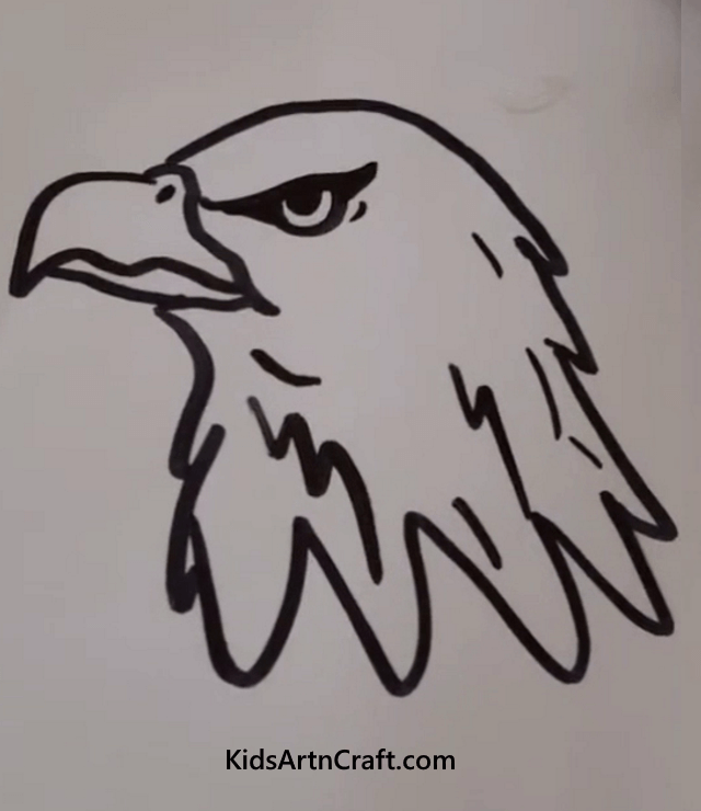 Easy Guide On Birds Drawings For Kids Sharp Eye Eagle