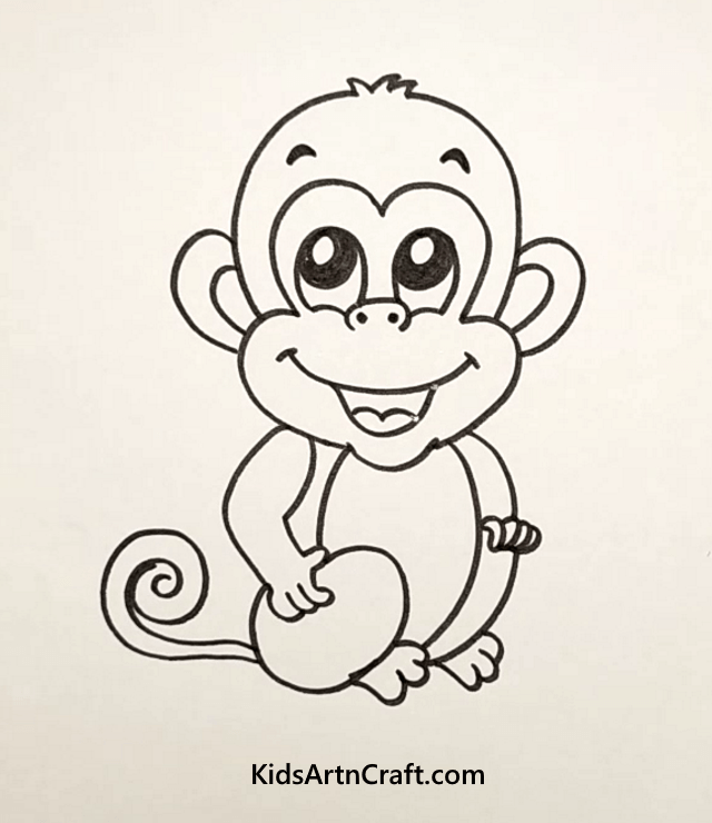 Naughty Monkey Drawing Ideas For Kids: Let's Keep It Simple