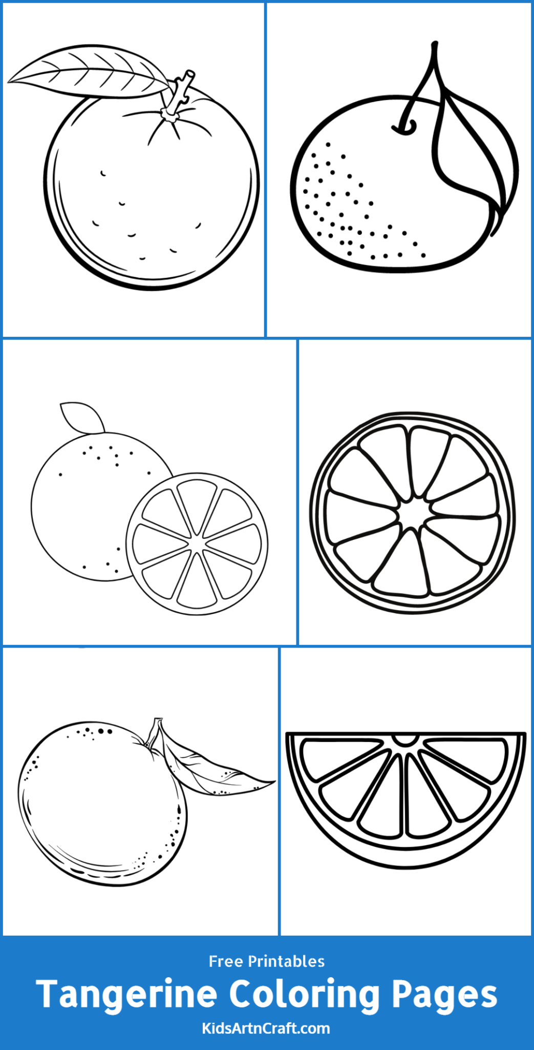 Tangerine Coloring Pages For Kids Free Printables Kids Art & Craft