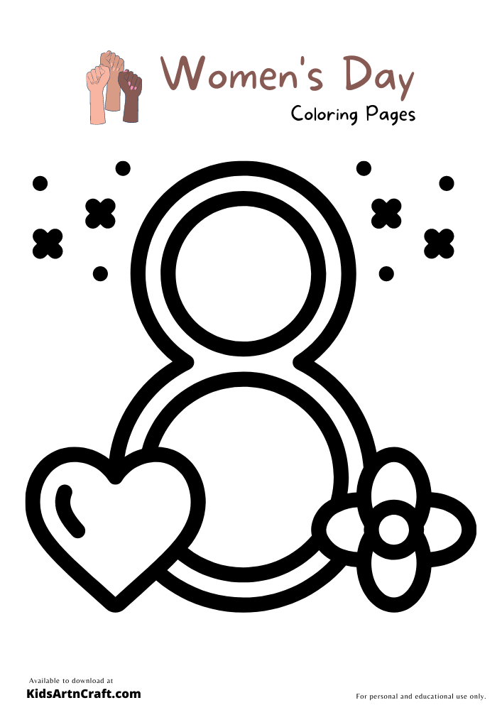 Women’s Day Coloring Pages For Kids – Free Printables