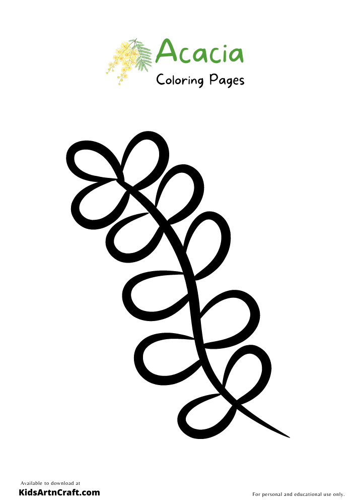 Acacia Coloring Pages For Kids
