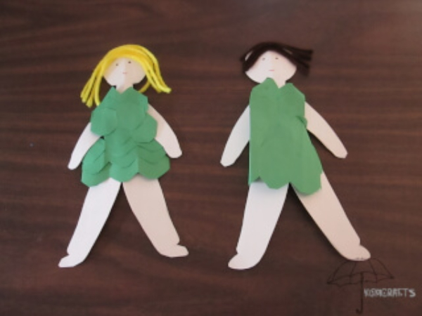 Fig Tree Crafts & Activities for Kids Adam & Eve Bible Make Fig Leaves Craft