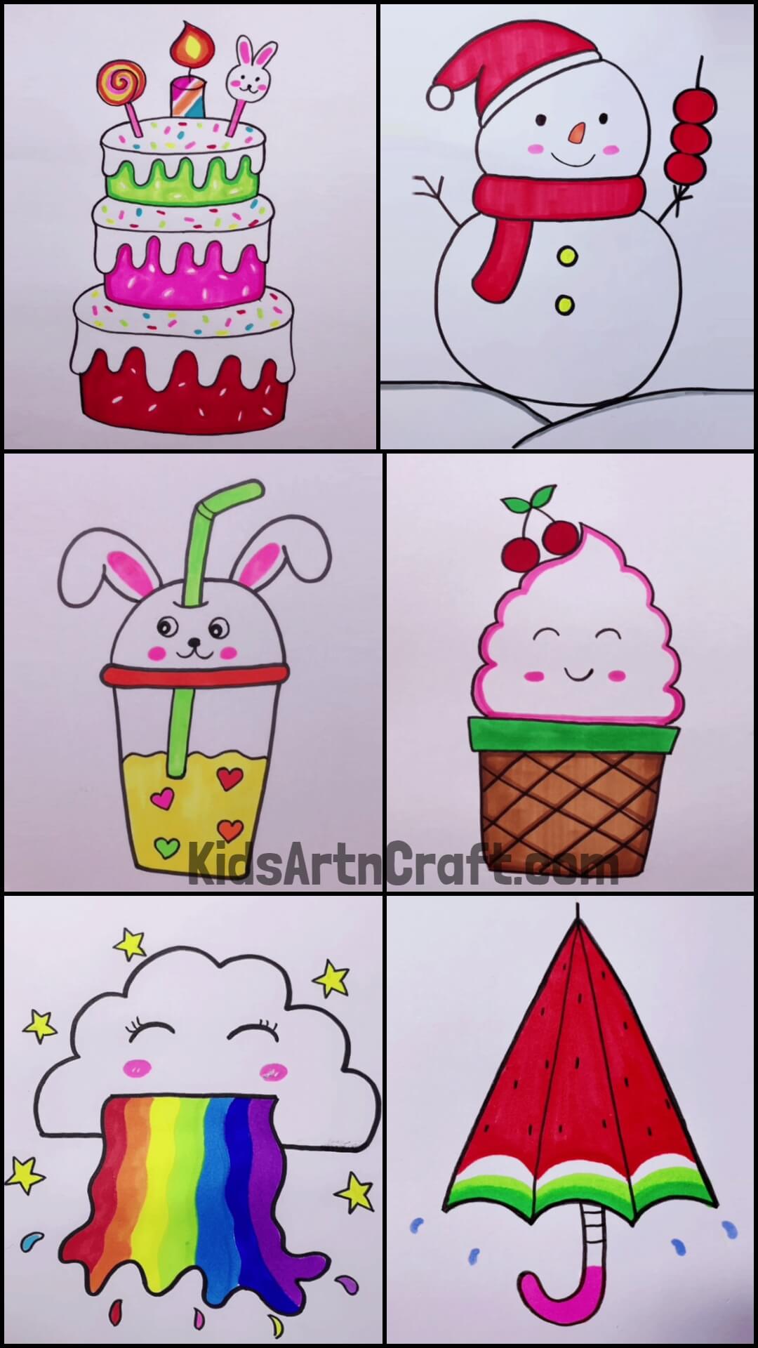 Adorable Drawing Ideas For Kids