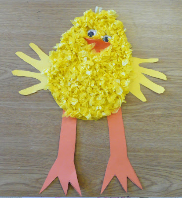 Adorable Easter Chick Handprint Craft For Preschoolers Easter Handprint Crafts For Kids