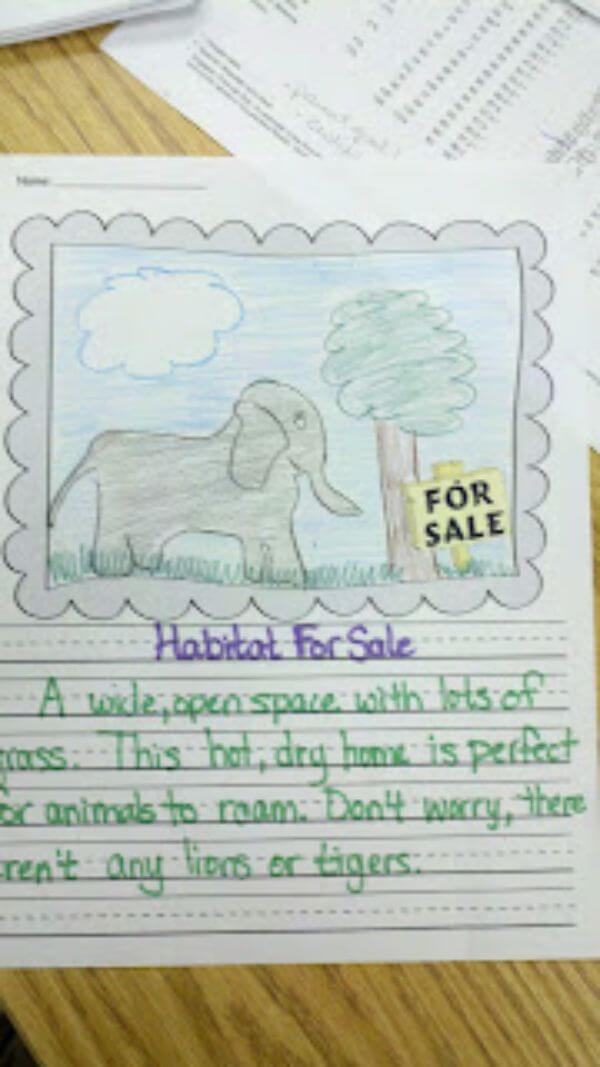 Animal Habitats Drawing Idea For Kids Animal Habitat Projects for Kids
