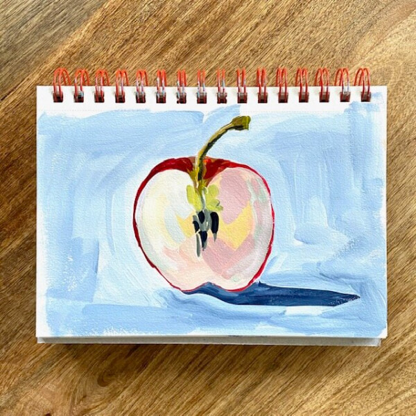 Apple Acrylic Painting