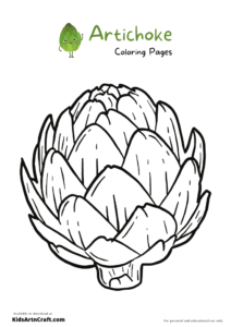 Artichoke Coloring Pages For Kids – Free Printables - Kids Art &amp; Craft