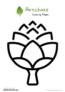 Artichoke Coloring Pages For Kids – Free Printables - Kids Art &amp; Craft