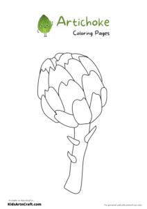 Artichoke Coloring Pages For Kids – Free Printables - Kids Art &amp; Craft