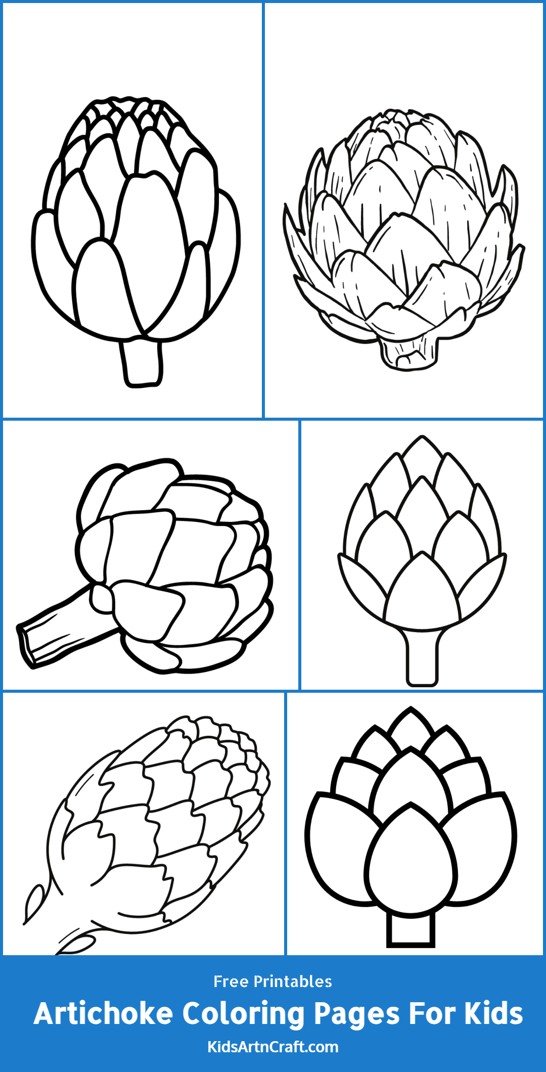 Artichoke Coloring Pages For Kids – Free Printables   Kids Art & Craft