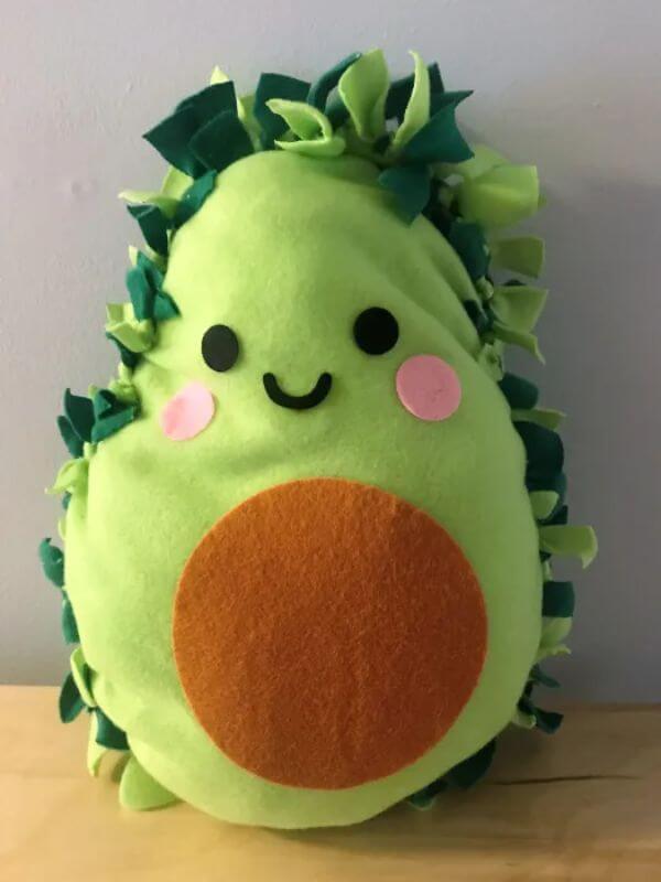 Avocado Pillow Craft For Toddlers