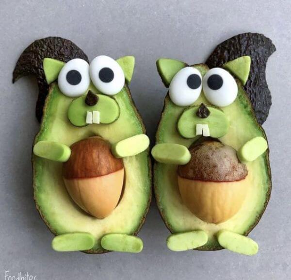 Avocado Squirrels Craft