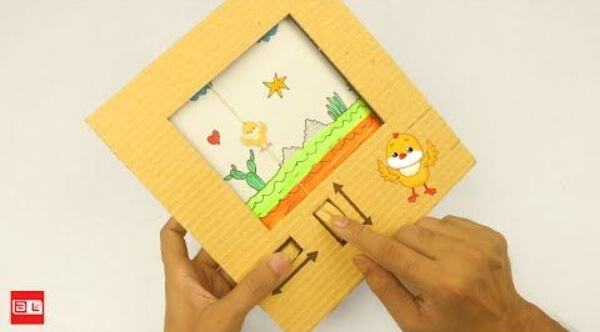 Baby Chick Game Craft With Cardboard