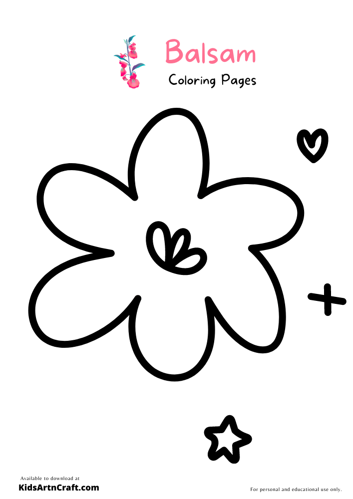 Balsam Coloring Pages For Kids – Free Printables