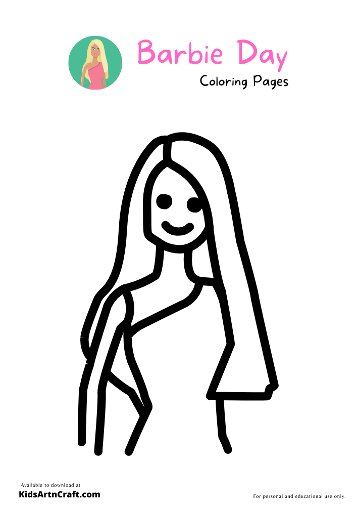 Barbie Day Coloring Pages For Kids – Free Printables