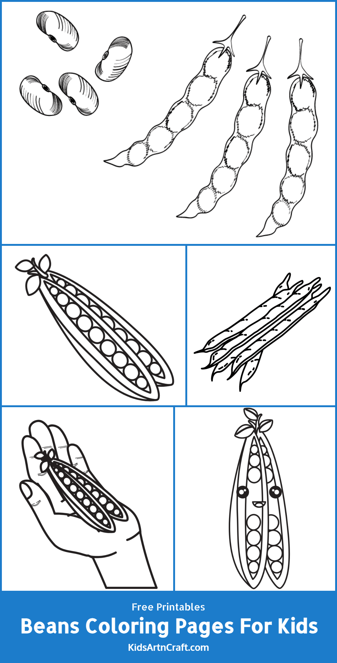 Beans Coloring Pages For Kids – Free Printables