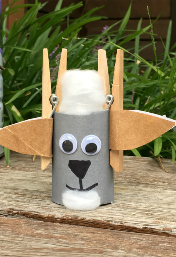 Billy Goats Gruff Animal Craft Using Cardboard For Kids