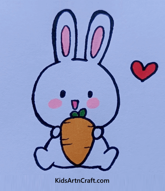Let's Draw Some Creatures From Nature's Lap The Bunny with Carrot