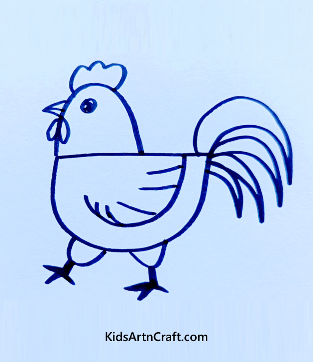 Let's Draw Some Creatures From Nature's Lap A Rooster