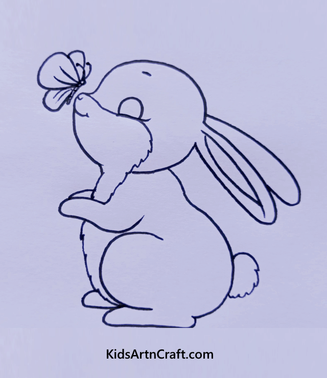 Let's Draw Some Creatures From Nature's Lap Rabbit and Butterfly