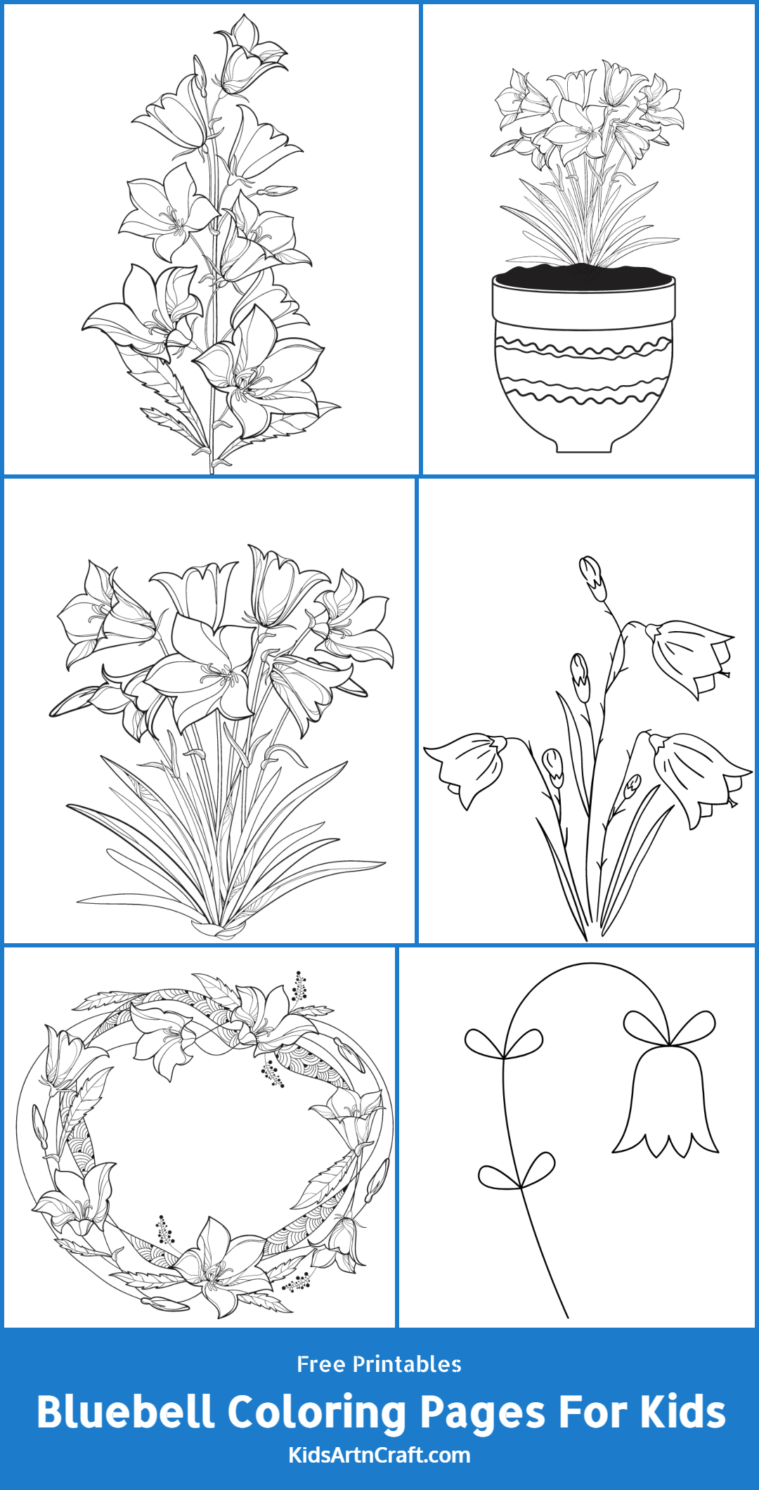Bluebell Coloring Pages For Kids – Free Printables