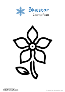 Bluestar Coloring Pages For Kids – Free Printables - Kids Art &amp; Craft