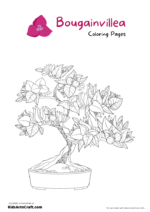 Bougainvillea Coloring Pages For Kids – Free Printables - Kids Art &amp; Craft
