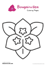 Bougainvillea Coloring Pages For Kids – Free Printables - Kids Art &amp; Craft